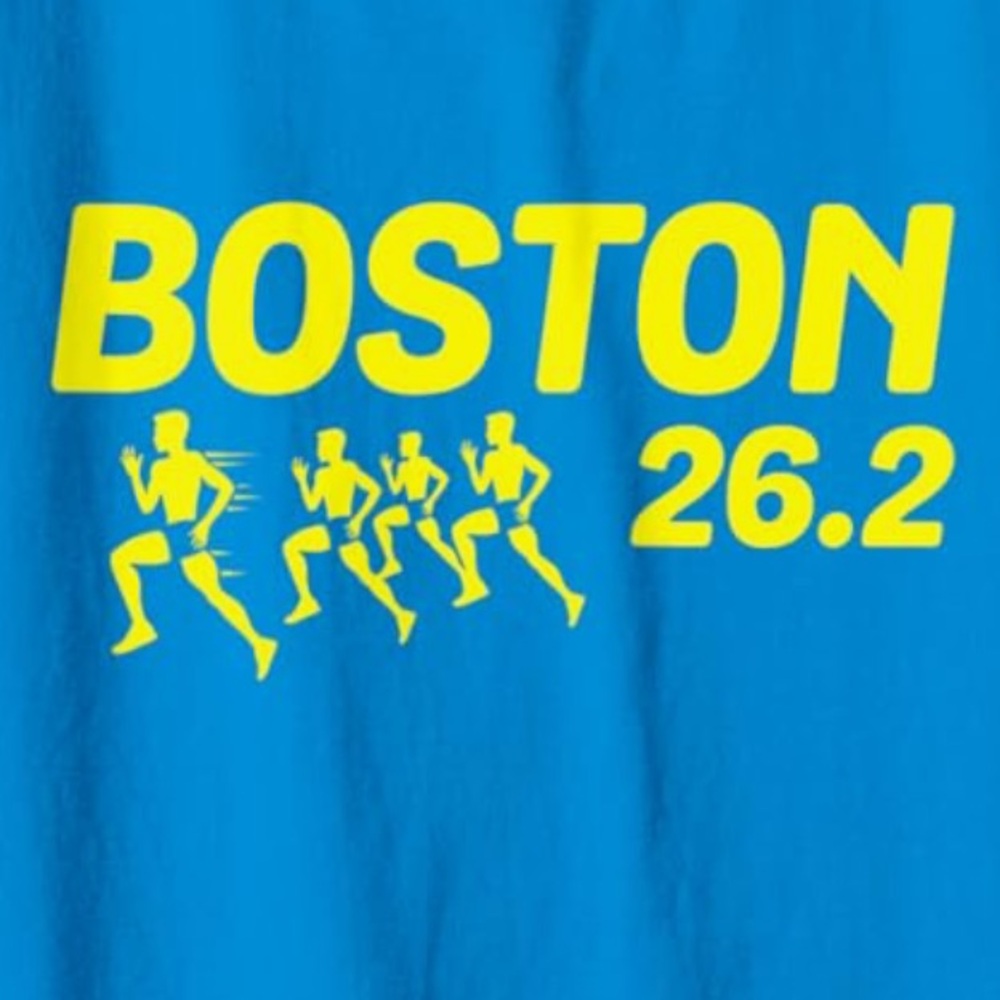 NEW Boston 26.2 Tank Top in Blue/Yellow - Picture 2 of 4